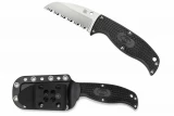 Spyderco Enuff - Black - Fully Serrated