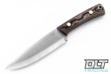 LT Wright Gary Wines Bushcraft Hunter - Scandi Ground - Python Micarta - Matte Finish