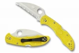 Spyderco Salt 2 - Yellow - Wharncliffe - Fully Serrated