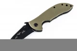 Emerson Mini Commander - Black Blade - OD Green G-10 - Wave Feature