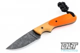 T.M Hunt Hedgehog - Blaze Orange G-10 - Black & Thick FDE Liners