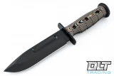 Medford USMC Fighter - Black PVD S35VN Blade - Marine Camo G-10