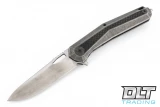 We Knife 808B - Gray Titanium Handle - Inlay Carbon Fiber - Satin Blade