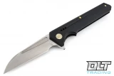 We Knife 705E - Black Handle - Hand Rubbed Satin Blade
