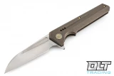 We Knife 705D - Bronze Handle - Hand Rubbed Satin Blade
