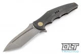 We Knife 608D - Grey Handle - Tanto - Stonewashed Blade