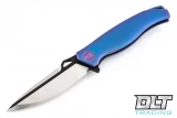We Knife 606A - Blue Handle - Two Tone Blade
