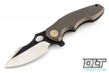 We Knife 605K - Bronze Handle - Two Tone Blade