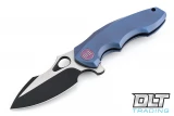 We Knife 605B - Blue Handle - Two Tone Blade