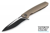 We Knife 604L - Bronze Handle - Drop Point - Two Tone Blade