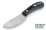 LT Wright Camp MUK A2 - Flat Ground - Gray & Black G-10 - Matte Finish