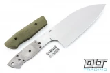 EnZo 160mm Santoku Chef Knife - Kit - OD Green G-10