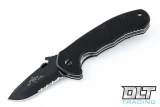 Emerson CQC-14 Snubby - Black Blade - Partially Serrated - Wave Feature