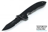 Emerson Horseman Mini CQC-8 - Black Blade - Partially Serrated - Wave Feature