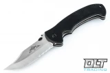 Emerson CQC-13 Bowie - Stonewashed Blade - Partially Serrated - Wave Feature