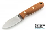 LT Wright Bushbaby 3V - Flat Ground - Natural Micarta - Matte Finish