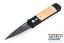 Pro-Tech Godson - Limited Edition - Black Aluminum - Solid Copper Inlay - Stainless Damascus Blade
