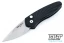 Pro-Tech Sprint - Black 3D Pattern Handle - Stonewashed Blade