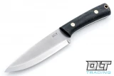 LT Wright Gary Wines Buscraft Hunter - Scandi Ground - Black Micarta - Matte Finish