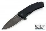 LionSteel KUR - Black Stonewash Blade - Black G-10
