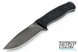 LionSteel M5 Fixed Blade - Black G-10 - Black Stonewash Blade