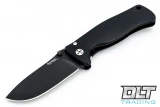 LionSteel SR-2 Mini - Black Aluminum - Black Blade