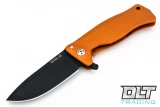 LionSteel SR-11A - Orange Aluminum - Black Blade