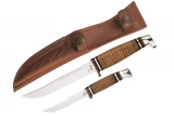 Case Two Knife Hunting Set vs Case Hunter 6" Skinner Blade w Leather Handle