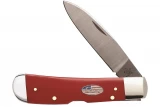 Case Tribal Lock American Workman Red Synthetic vs Case Hunter 6" Skinner Blade w Leather Handle