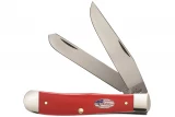 Case Trapper American Workman Red Synthetic vs Case Hunter 6" Skinner Blade w Leather Handle