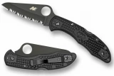 Spyderco Salt 2 - Black - Black Blade - Fully Serrated