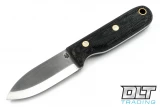 LT Wright Bushbaby 3V - Scandi - Black Micarta - Matte