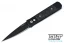 Pro-Tech Godfather - Black Handle - Marbled Carbon Fiber Inlays - Black Blade