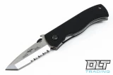 Emerson Mini CQC-7BW - Stonewashed Blade - Partially Serrated - Wave Feature