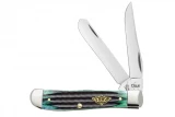 Case Mini Trapper Second Cut Hunter Green Jigged Bone