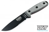 ESEE 4S - Partially Serrated - Black Blade