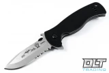 Emerson Sheepdog Flipper - Spear Point - Stonewashed Blade - Partially Serrated