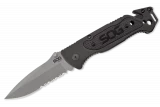 SOG Escape Bead Blasted Partially Serrated