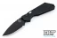 Pro-Tech Strider SnG - Black Knurled Handle - Black Blade