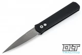 Pro-Tech Godfather - Black Handle - Bead Blasted Blade