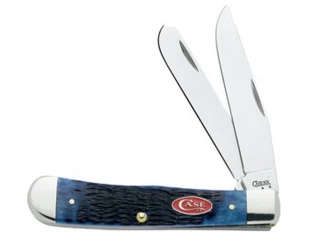 Case Trapper Navy Blue Jigged Bone