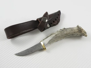 Silver Stag Damascus Point Swoop Crown