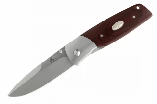 Fallkniven PXL Magnum Folder Maroon Micarta Handles