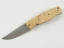 EnZo Birk 75 Curly Birch Folding Knife - D2 Scandi