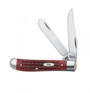 Case Mini Trapper Pocket Worn Red Bone