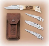 Case Trapper American Workman Red Synthetic vs Case XX-Changer Amber Bone Gift Set