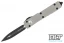 Microtech 122-1TG Ultratech D/E - Titanium Grey Handle - Black Blade