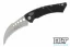 Microtech 166-12 Hawk - Black Handle - Stonewashed Blade