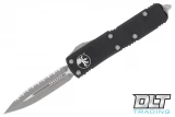 Microtech 232-12AP UTX-85 D/E - Black Handle - Apocalyptic Blade