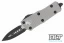 Microtech 238-1TG Mini Troodon D/E - Titanium Grey Handle - Black Blade